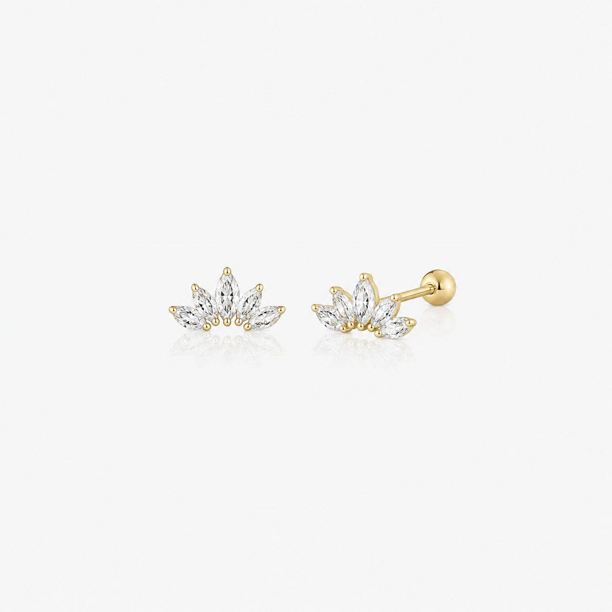 Lotus Stud Earrings