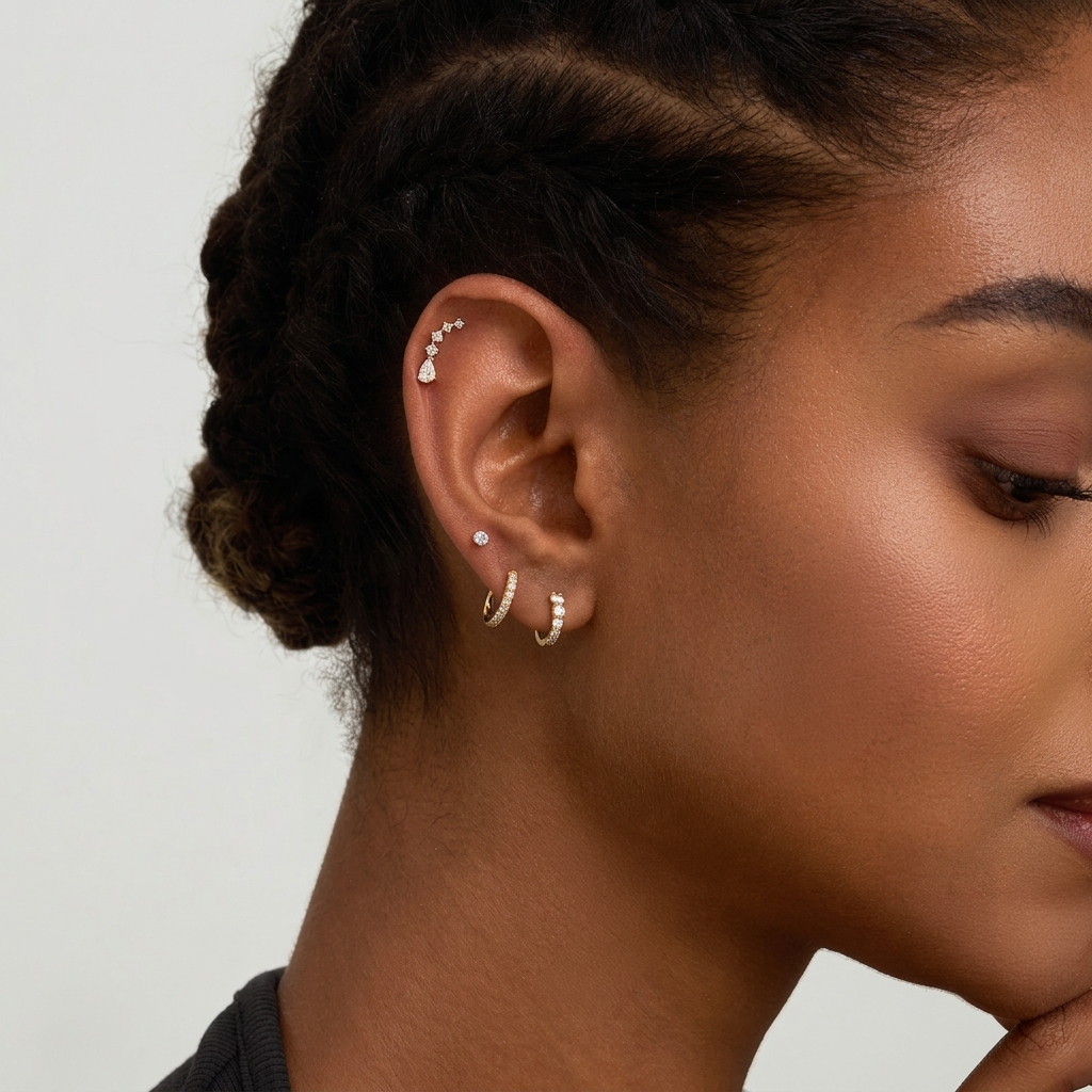 Shooting Star Stud Earrings