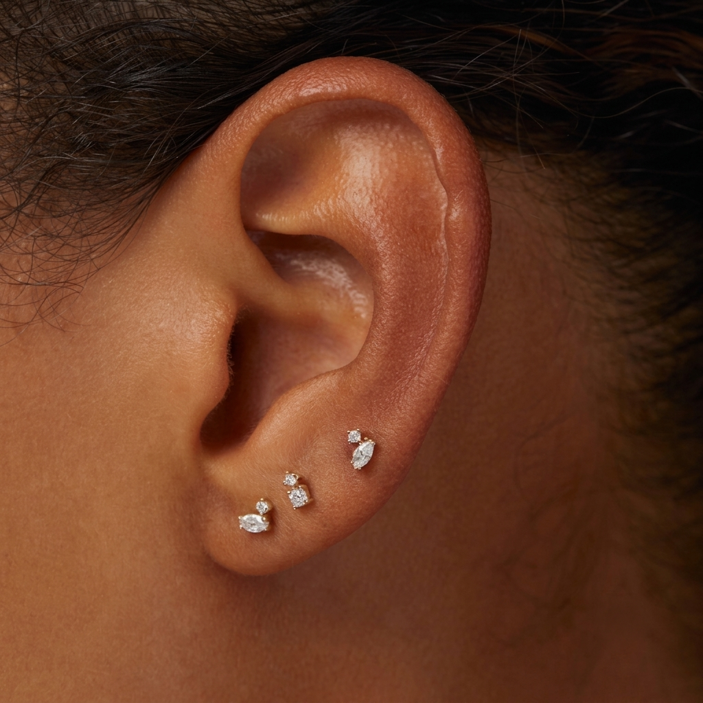 Double Stud Earrings