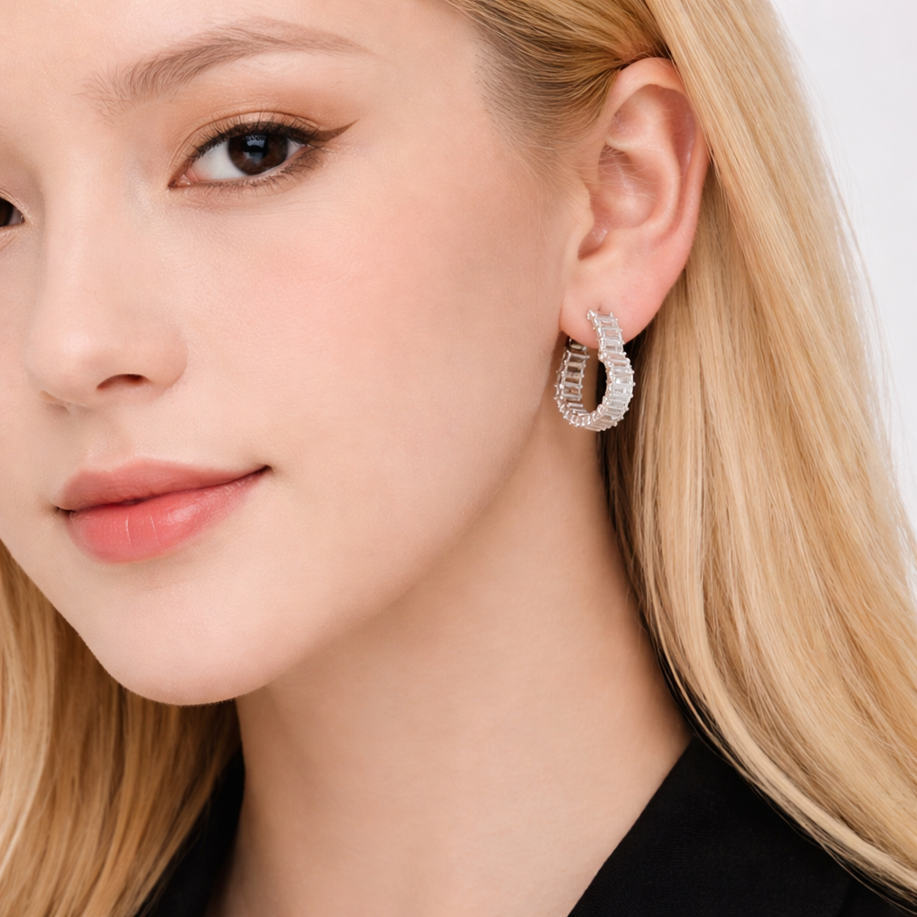 Heart Hoop Earrings