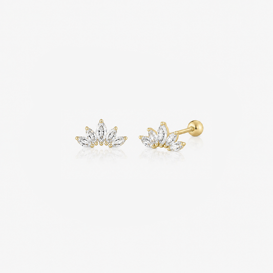 Lotus Stud Earrings