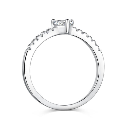 Side view of Princess Heart Ring