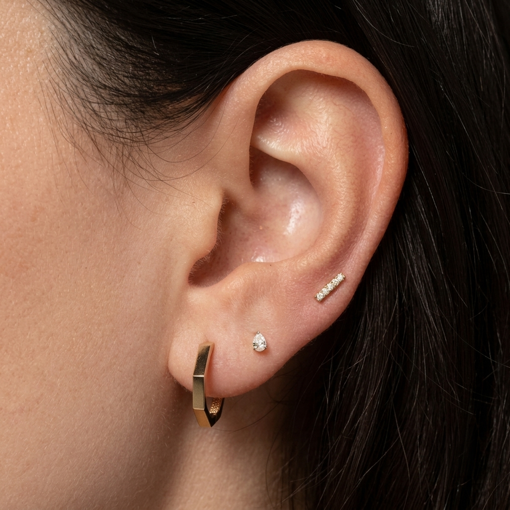 Raindrop Stud Earrings